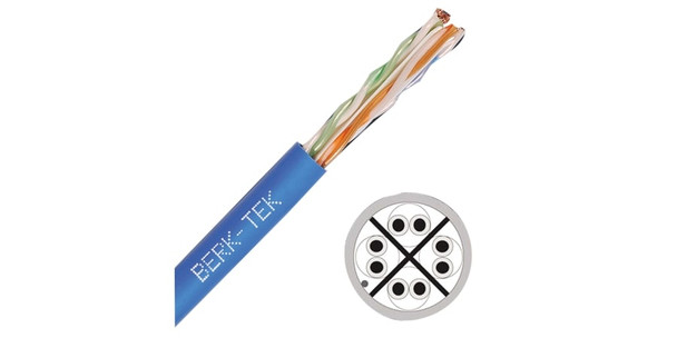 Berk-Tek 10066098 LANmark-1000, Category 6, Plenum UTP Cable, Orange, Reel in a Box
