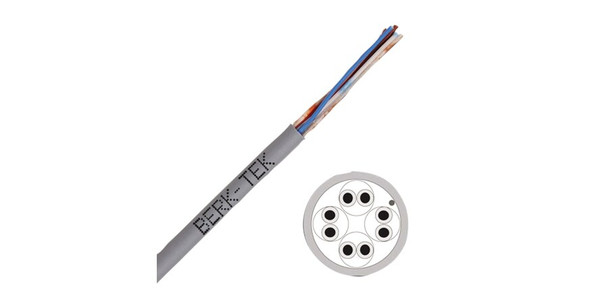 Berk-Tek 10032402 Category 3, Riser UTP Cable, 4 pair, Gray, Box