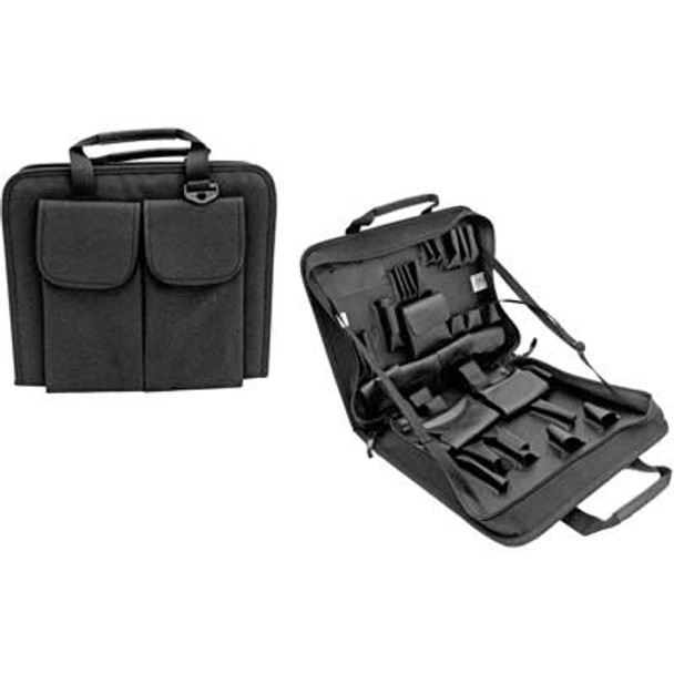PL685ZT Master Telecom Carrying Case, 24 pockets, 5 pouches, hook and loop strap | American Cable Assemblies