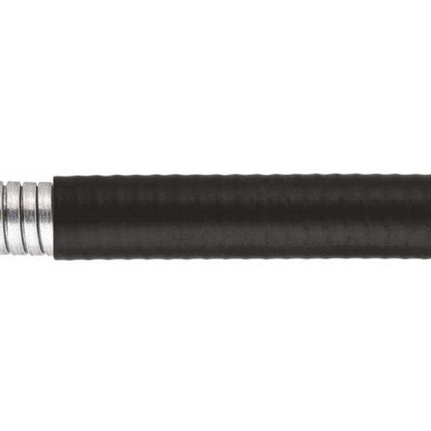 HellermannTyton LTPHC20B-25M Spiral Wraps, Sleeves, Tubing & Conduit HelaGuard Spiral Metallic Conduit, Flexible, 0.50" (20mm) Dia, GS/TPE, Black, 82ft/Reel | American Cable Assemblies