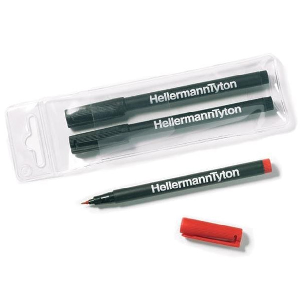 HellermannTyton T82S Wire Labels & Markers FELT TIP PEN BLK | American Cable Assemblies