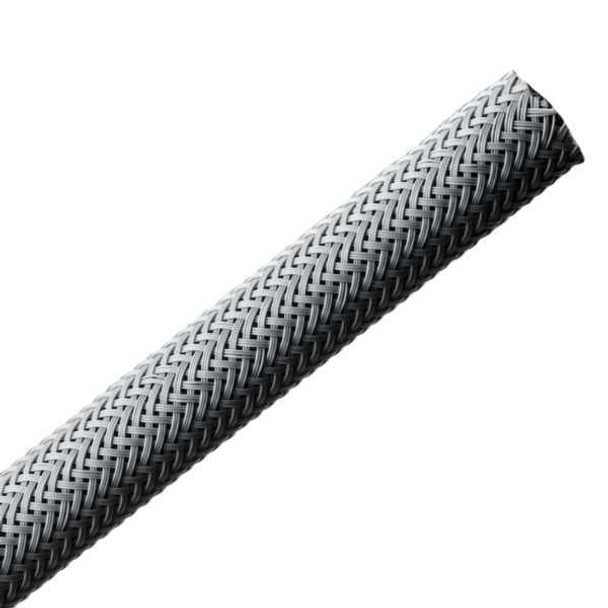 HellermannTyton 170-22000 Spiral Wraps, Sleeves, Tubing & Conduit Helagaine Braided Sleeving, 20 mm Dia, PA66, GY, 164ft/Reel | American Cable Assemblies