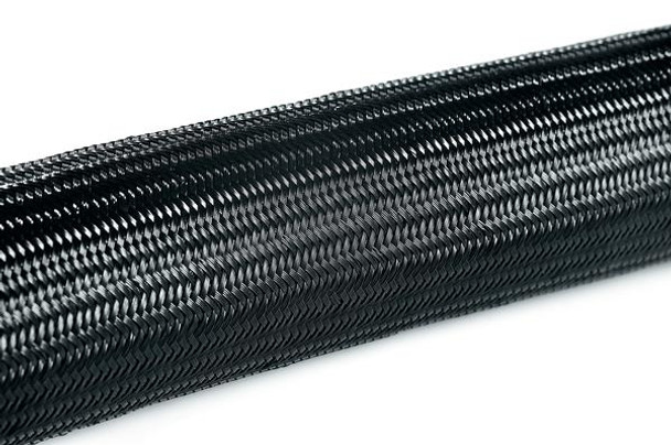 HellermannTyton 170-41600 Spiral Wraps, Sleeves, Tubing & Conduit Helagaine Braided Sleeving, 16 mm Dia., PA66, BK, 164 ft/Reel | American Cable Assemblies