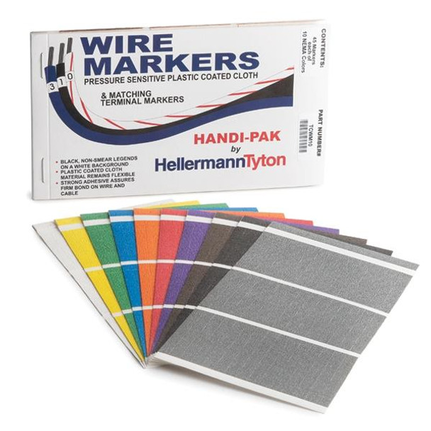 HellermannTyton TCWM10 Wire Labels & Markers TCWM#10 HANDI-PAK | American Cable Assemblies