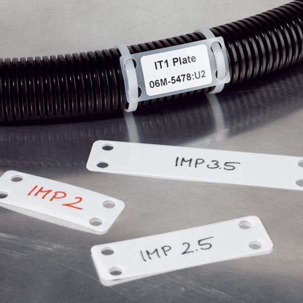 HellermannTyton IMP210C2 Wire Labels & Markers IMP2 WHTT ID PLATE 3/4 X 2 | American Cable Assemblies