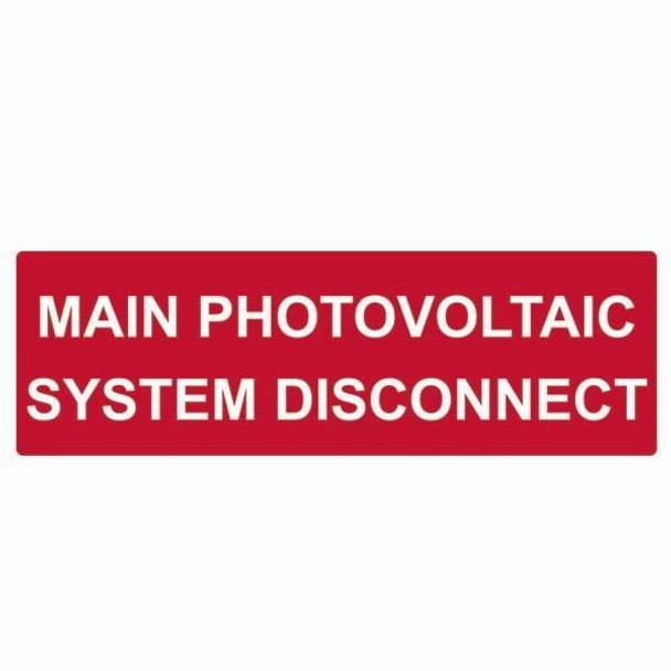 HellermannTyton 596-00243 Labels and Industrial Warning Signs MAIN PV SYS DISCONNECT 50/RL | American Cable Assemblies