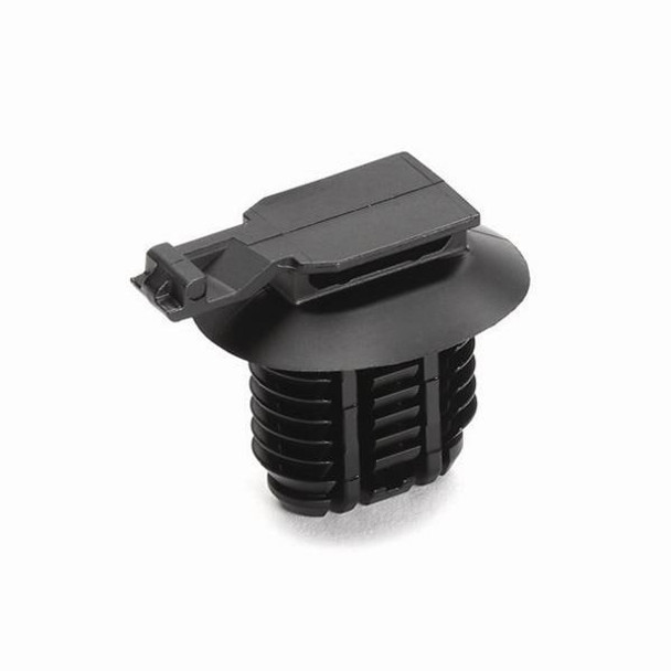 HellermannTyton 151-01296 Cable Mounting & Accessories Connector Clip, 9.017.0mm Hole Dia., PA66HIRHSUV, Black, 3000/carton | American Cable Assemblies