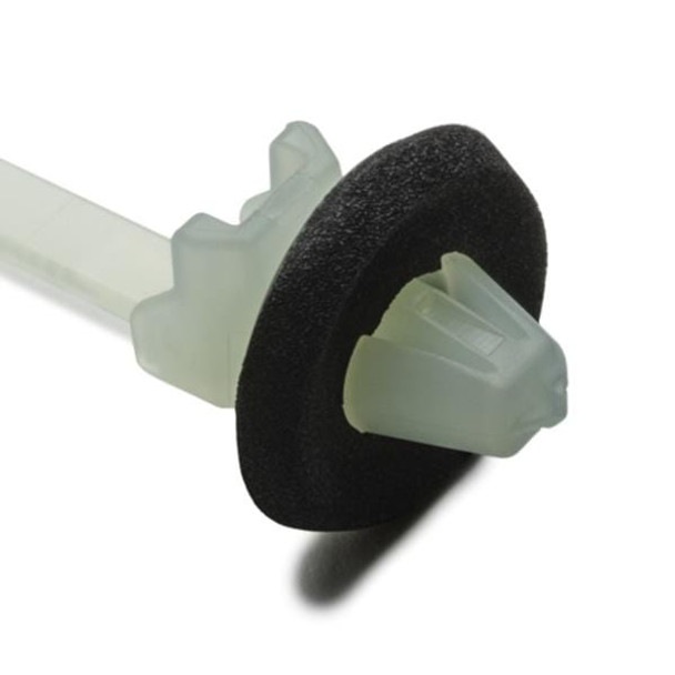 HellermannTyton 126-00245 Cable Tie Mounts 1-Piece Cable Tie/Arrowhead Mount with Seal, 6.5" Long, 50lb Tensile, PA66HS, Natural, 4000/carton | American Cable Assemblies