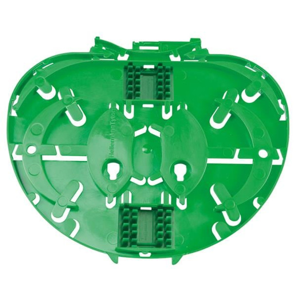 HellermannTyton SEIR-3A-GN Fiber Optic Connectors IR Single Element SE Tray with 2 x 3A Insert, Green, 6/pkg | American Cable Assemblies
