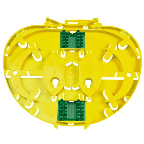 HellermannTyton SEIR-3A-YL Fiber Optic Connectors IR Single Circuit SE Tray with 2 x 3A Insert, Yellow, 6/pkg | American Cable Assemblies