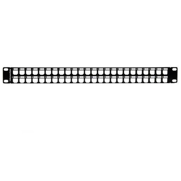 HellermannTyton GSTPP-1U48SC Modular Connectors / Ethernet Connectors GST Modular Patch Panel 48 Port, 1U, Steel, Black, 1/box | American Cable Assemblies
