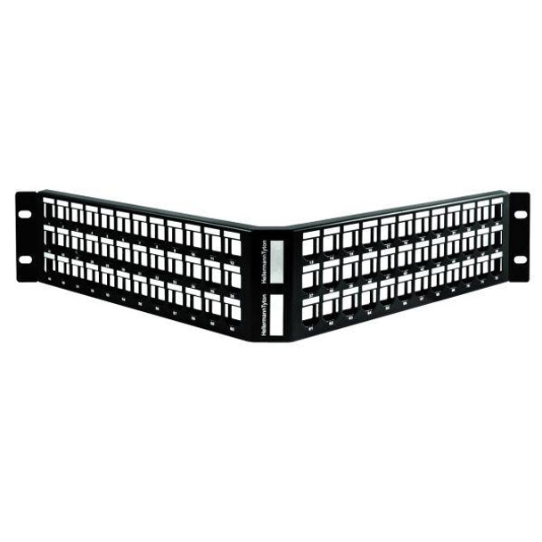 HellermannTyton GSTAPP-2U72SC Modular Connectors / Ethernet Connectors GST Modular Patch Panel 72 Port, 2U, Steel, Black, 1/box | American Cable Assemblies