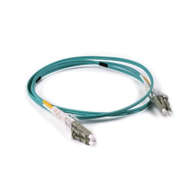 HellermannTyton VFA1LCLCOM3 Fiber Optic Cable Assemblies FT LC - LC Duplex OM3 Fiber Assembly, 1M, Aqua, 1/pkg | American Cable Assemblies