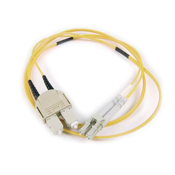 HellermannTyton VFA1LCSCOS2 Fiber Optic Cable Assemblies FT LC - SC Duplex OS2 Fiber Assembly, 1M, Yellow, 1/pkg | American Cable Assemblies