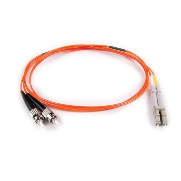 HellermannTyton VFA3LCSTOM1 Fiber Optic Cable Assemblies FT LC - ST Duplex OM1 Fiber Assembly, 3M, Orange, 1/pkg | American Cable Assemblies