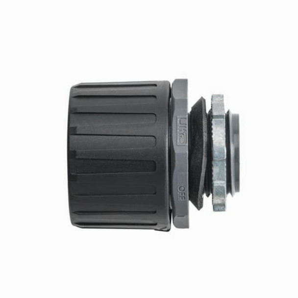 HellermannTyton 166-90782 Conduit Fittings & Accessories HelaGuard Non-Metallic Ultra IP68 Fitting, Straight, .50" NPT Thread, .38" Dia., PA66, Black, 1/pkg | American Cable Assemblies