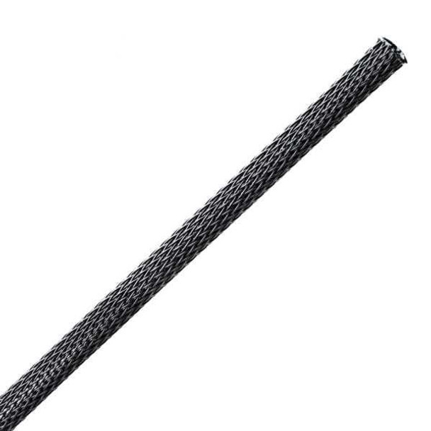 HellermannTyton 170-03225 Spiral Wraps, Sleeves, Tubing & Conduit Braided Sleeving, Expandable, 0.38" Dia, PET, Black, 500 ft/bulk reel | American Cable Assemblies