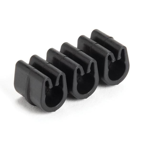 HellermannTyton 133-03188 Cable Mounting & Accessories Tube and Pipe Clip, 3x4.7-5.1mm Diameter, PA66HIRHSUV, Black, 4000/ctn | American Cable Assemblies