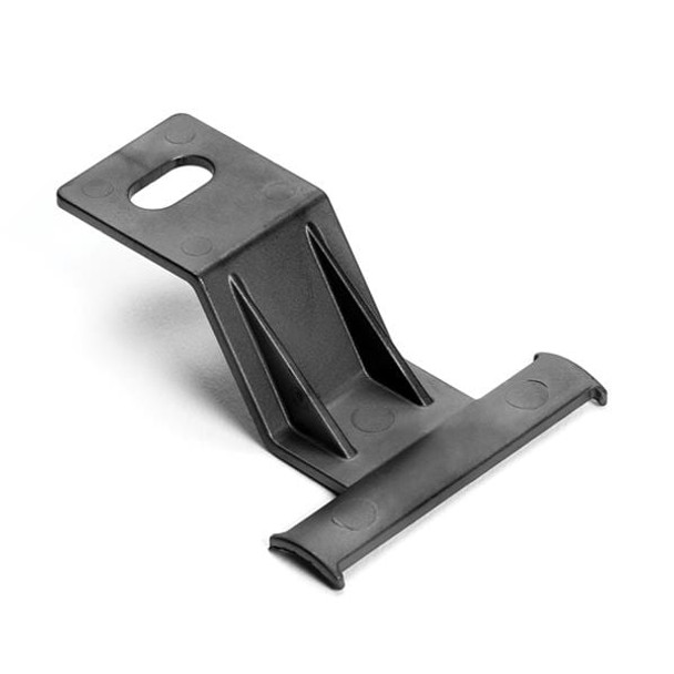 HellermannTyton 133-04258 Cable Mounting & Accessories Offset Bundling Clip with Oval Hole, 47mm Offset, 23mm Standoff, PPS, Silver, 1000/ctn | American Cable Assemblies