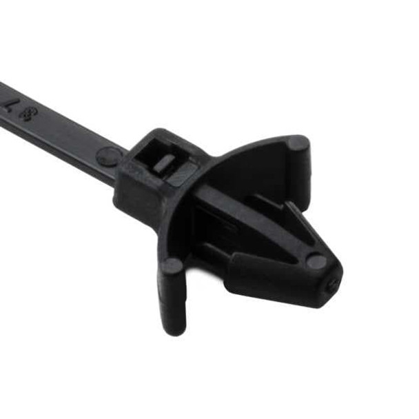 HellermannTyton 126-00042 Cable Tie Mounts T18RWPM BLK HS WING PUSH MNT | American Cable Assemblies