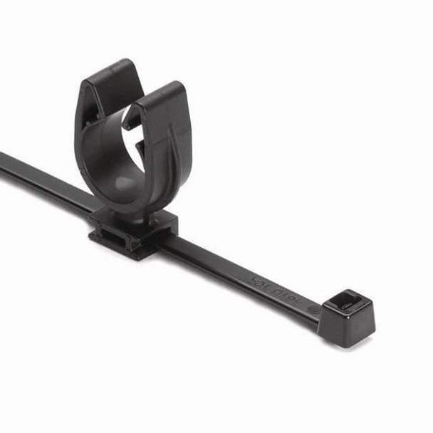 HellermannTyton 156-01817 Cable Ties MOC Clip, 14 mm, Unassembled to T50R Tie, PA66HIRHSUV, Black, | American Cable Assemblies
