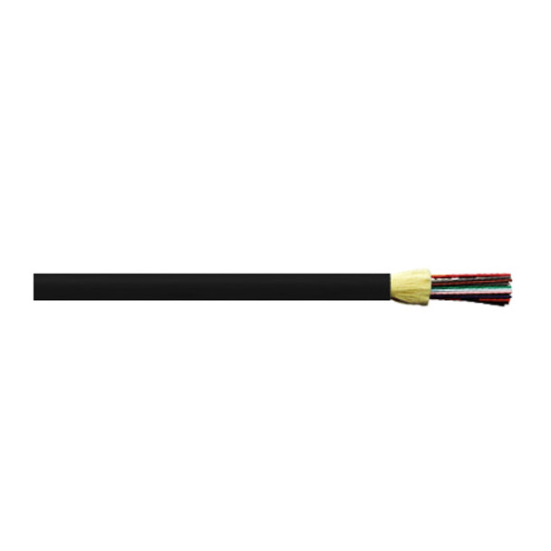 Remee 33-024-22C-RBNOOP-T-3500 24 Fiber Tight-Buffered Multimode OM1 OFNP Plenum Distribution Fiber Optic Cable - 3500' Spool - Black | American Cable Assemblie