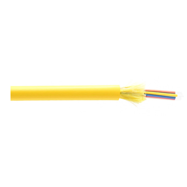 Remee 33-006-76K-RYNOOP-1250 6 Fiber Tight-Buffered Singlemode OFNP Plenum Distribution Fiber Optic Cable - 1250' Spool - Yellow | American Cable Assemblie