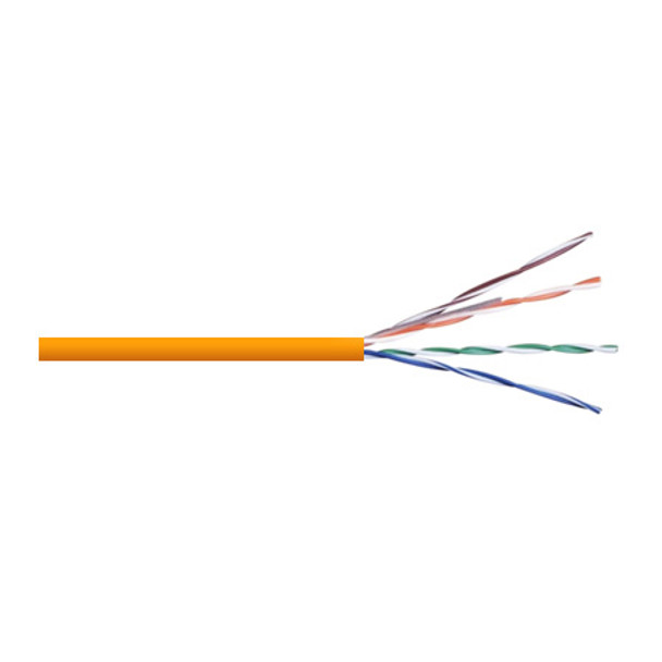 Remee 5BE244UTP/350M2Z 24 AWG 4 Pair Unshielded Twisted Pairs (UTP) Solid Bare Copper CMP Cat5e Plenum Network Cable - 1000' Pull Box - Orange | American Cable Assemblie