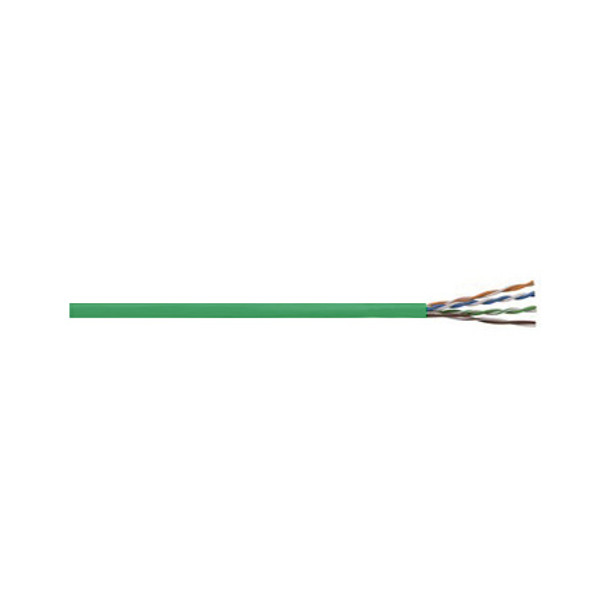 Remee 6BNS224LP5M1E 22 AWG 4 Pair Unshielded Twisted Pairs (UTP) Solid Bare Copper CMP Cat6 Plenum Network Cable - 1000' Reel - Green | American Cable Assemblie
