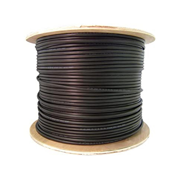Remee 6DBFLD234UTPM1B 23 AWG 4 Conductors Unshielded Stranded Copper Non-Plenum Cat6 Wet Location Copper Cables - 1000' Reel - Black | American Cable Assemblie