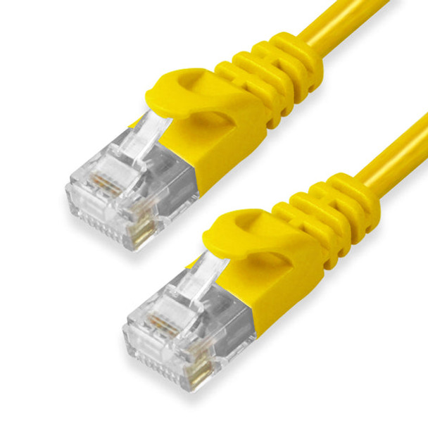 YC Cables YCFER6E-001-RED Cat6 Patch Cable Molded Snagless Boot