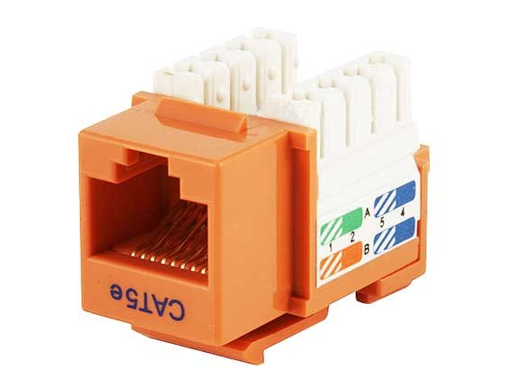 YC Cables YCNA-204 Cat5e Punch Down Keystone Jack