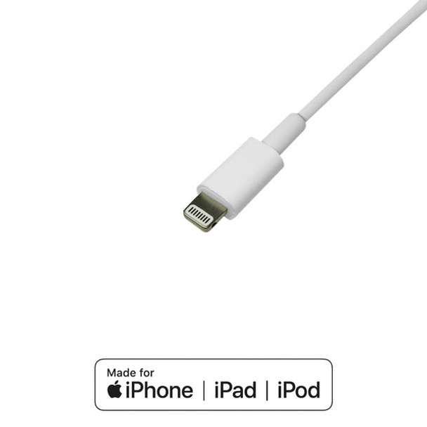YC Cables YCGM-LT-6INCH MFi Lightning to USB A 2.0 Charging and Syncing Cable  (3 Lengths Available)