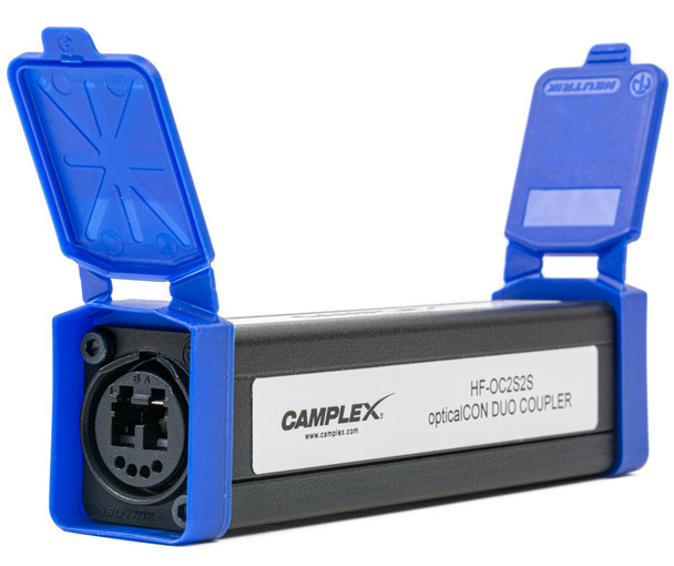 Camplex HF-OC2S2S Inline Coupler - opticalCON DUO to DUO - SMPTE UPC Single Mode | American Cable Assemblies