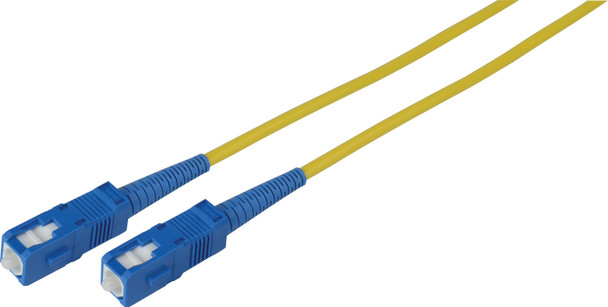 Camplex SMS9-SC-SC-001 Premium Bend Tolerant Fiber Patch Cable Single Mode Simplex SC to SC - Yellow - 1 Meter | American Cable Assemblies