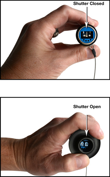 Camplex CMX-OPTIEYE Shutter Restraint for Neutrik opticalCON Cable End Connector Inspection & Cleaning