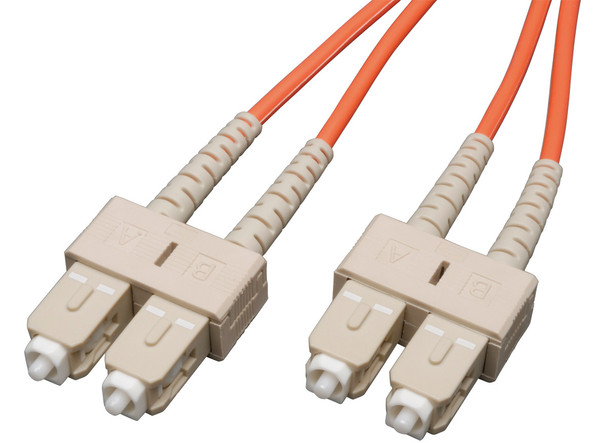 Camplex MMD62-SC-SC-001 Premium Bend Tolerant Fiber Patch Cable OM1 Multimode Duplex SC to SC - Orange - 1 Meter | American Cable Assemblies
