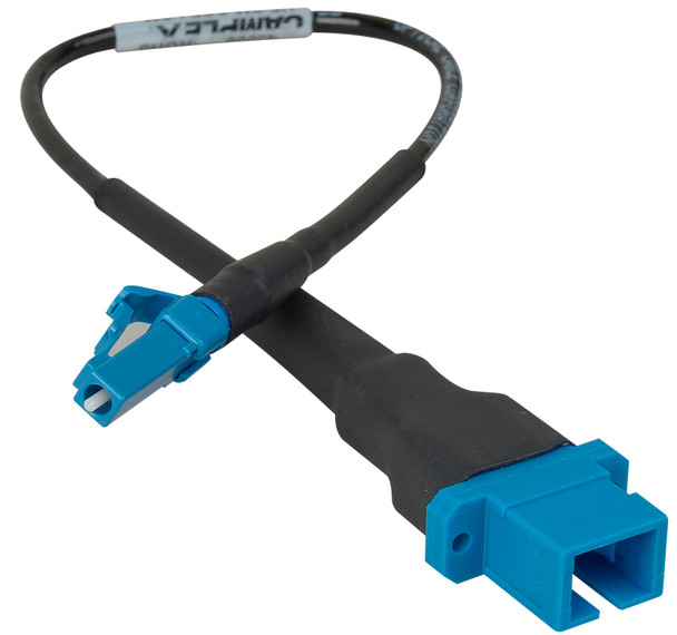 Camplex HF-SM-SCF-LCM  SC Female to LC Male Single Mode Fiber Optic Tactical Adapter- 8 Inch | American Cable Assemblies