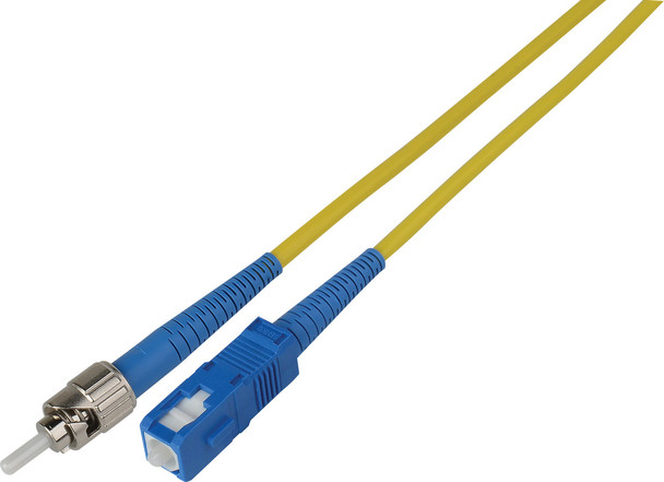 Camplex SMS9-ST-SC-001 Premium Bend Tolerant Fiber Patch Cable Single Mode Simplex ST to SC - Yellow - 1 Meter | American Cable Assemblies