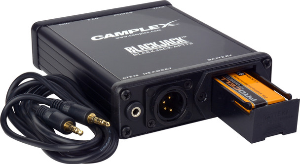 Camplex ATEM Headset Push-to-Talk Belt-Clip Active Adapter 4-Pin Male XLR