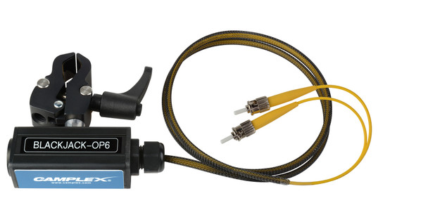Camplex BLACKJACK-OP6 opticalCON DUO to Duplex (2) ST Breakout Adapter - Single Mode with Clamp | American Cable Assemblies