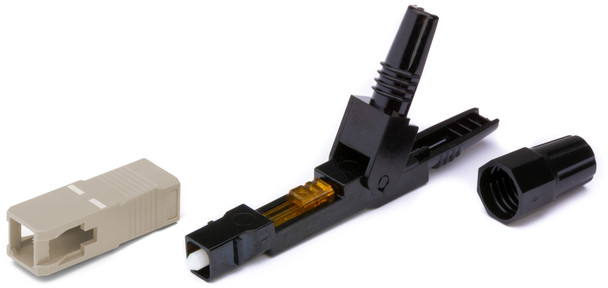 Camplex CMX-CA-2002 Quick Assembly Connector SC-UPC Multimode 62.5/125 -  Beige - 5 Pack | American Cable Assemblies