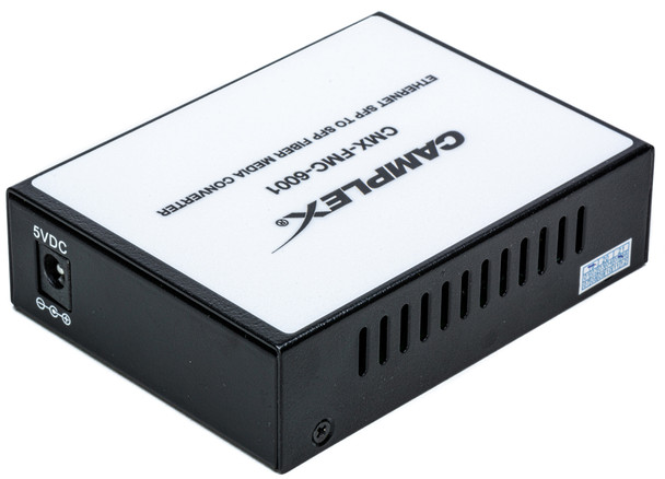 Camplex CMX-FMC-6001 Fiber Media Converter Ethernet SFP to SFP