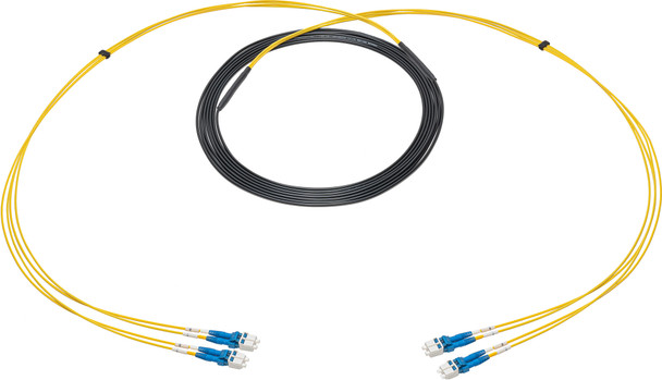 Camplex CMX-LTS04LC-0010 4-Channel LC Single Mode Indoor-Outdoor Fiber Optic Snake - 10 Foot | American Cable Assemblies