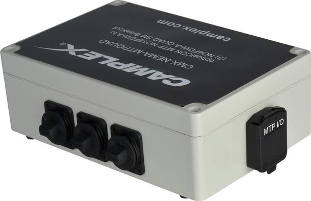 Camplex CMX-NEMA-MTPQUAD opticalCON MTP NO12FDW-A to (3) SM  QUAD NO4FDW-A