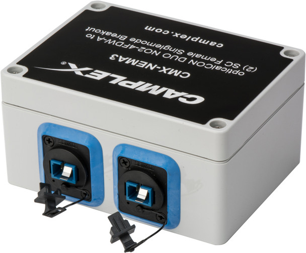 Camplex CMX-NEMA3 opticalCON DUO NO2-4FDW-A to (2) SC Female Single Mode Breakout