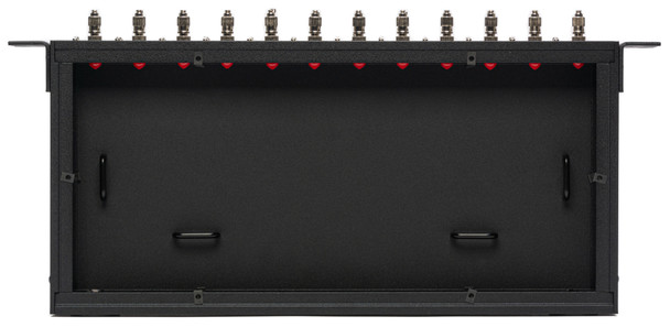 Camplex CMX-OPRBX 12-Port ST to ST Singlemode Simplex Fiber Optic Feedthru Rackmount Cabinet 1RU