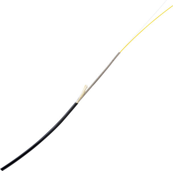 Camplex CMX-TFR02ST TiniFiber 2-Channel ST-Single Mode Armored Tactical Fiber Optic Snake on Reel