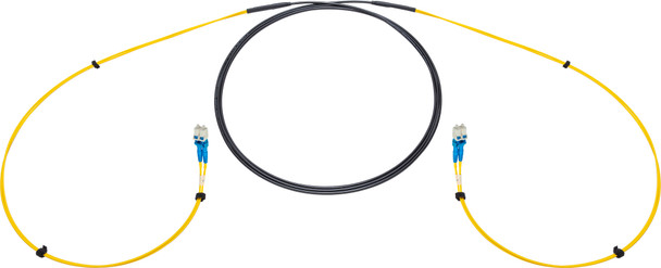 Camplex CMX-TFS02LC-0010 TiniFiber 2-Channel LC-Single Mode Armored Tactical Fiber Optic Snake - 10 Foot | American Cable Assemblies