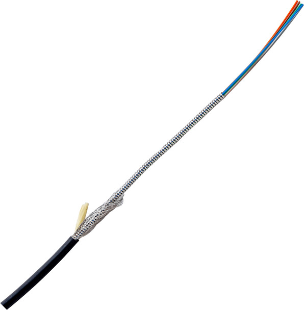 Camplex CMX-TFS04ST TiniFiber 4-Channel ST-Single Mode Armored Tactical Fiber Optic Snake